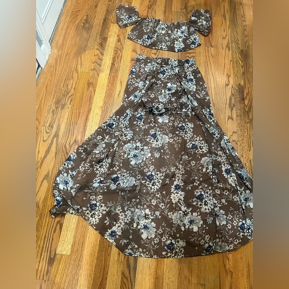 2 piece skirt top set - Picture 4 of 4